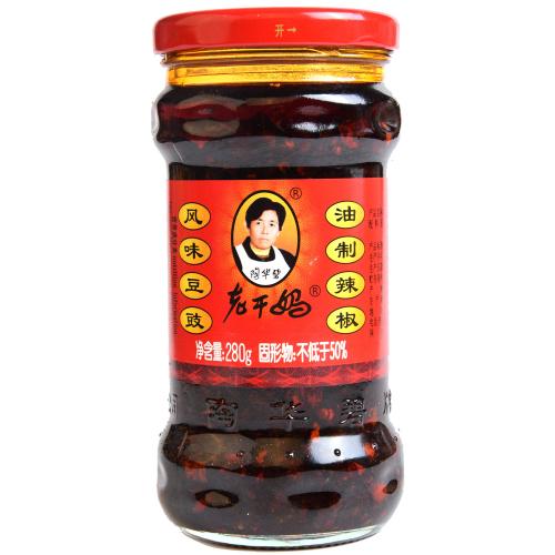 老干妈风味豆豉油制辣椒280g